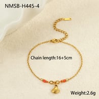 NMSB-H445-4 Armband mit Muschelanhänger Bild2