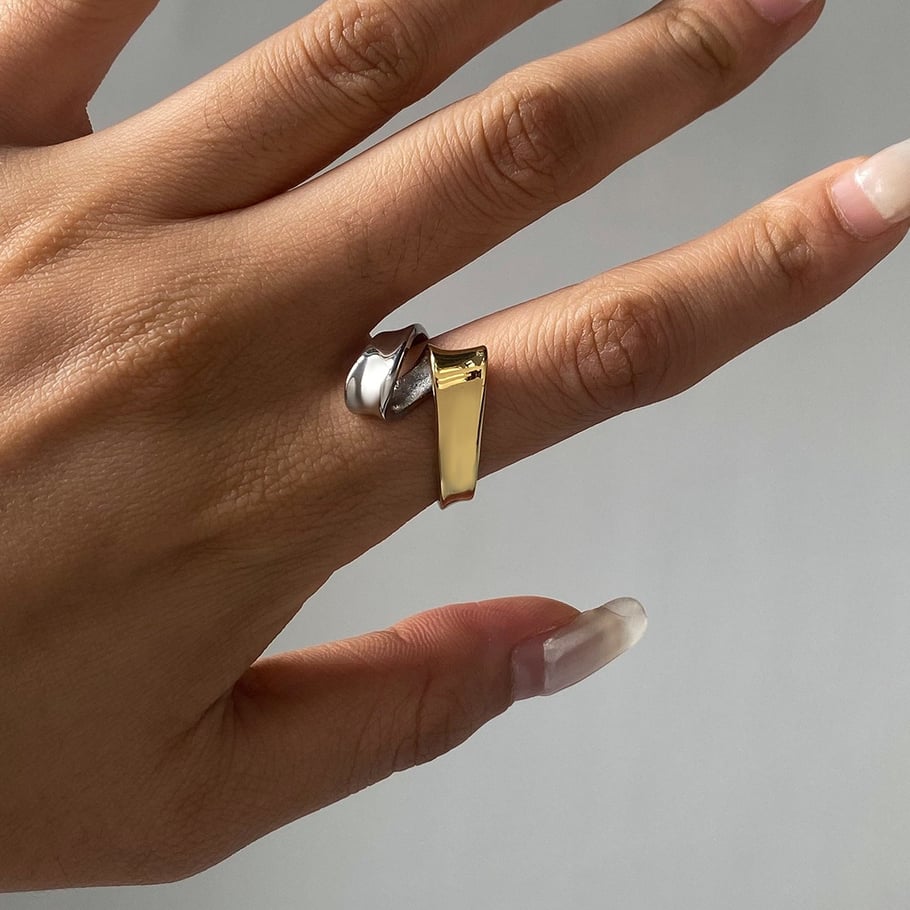 Mixed Color Stainless Steel Minimalist Ring Picture3
