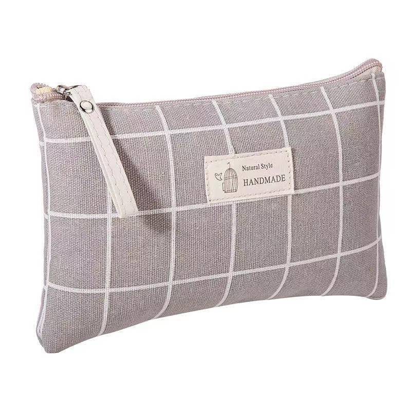 Trousse de maquillage en toile légère et simple pour femme Image4