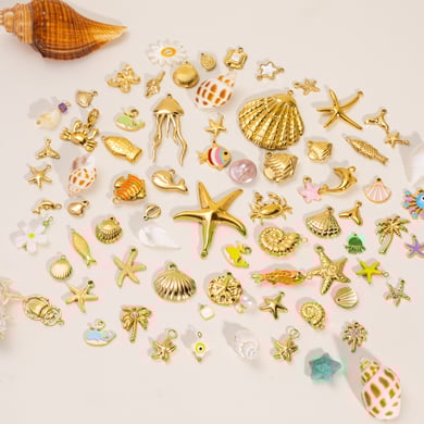 1 Paar romantische Serie Urlaub Schildkröte Edelstahl Gold Farbe Damen Anhänger h5 Bild2