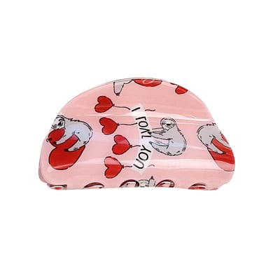 1 Paar Simple Series Casual Heart PVC Damen Haarklammern h5 Bild4