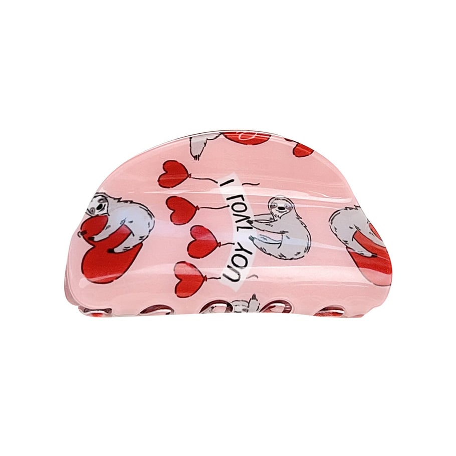 1 Paar Simple Series Casual Heart PVC Damen Haarklammern Bild4