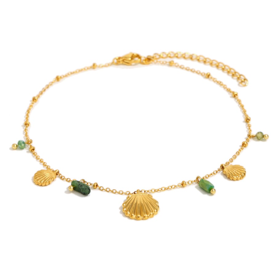 Ocean Series Shell - hanger Goudkleurig Roestvrijstalen Damesarmbanden 