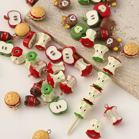 1 pièce de perle de bijoux en alliage de fruits mignons à faire soi-même 2