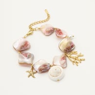 NMSB-F646-1 Pulsera de coral rosa Imagen3
