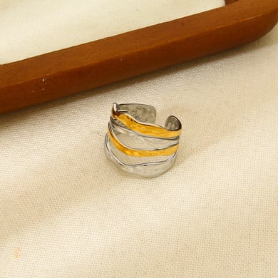 Simple Series Tägliche Farbblock-Edelstahlringe für Damen h5 Bild4