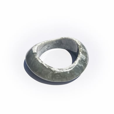 Irregularly Shaped Blurred Acrylic Women's Bangles h5 Picture4