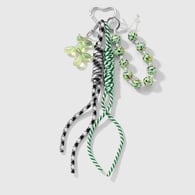 1 green keychain 