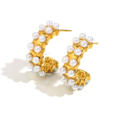 Einfache Serie Elegante Volltonfarbe Damen Creolen h5 Bild5
