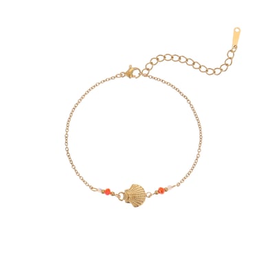 1 Paar Charm-Armbänder aus Edelstahl der Romantic Series Vacation Turtle in Goldfarbe für Damen h5 Bild5