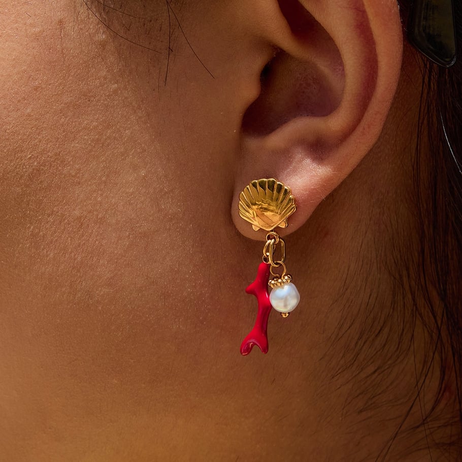 Ins Style Stainless Steel  Gold Color Drop Earrings Picture5