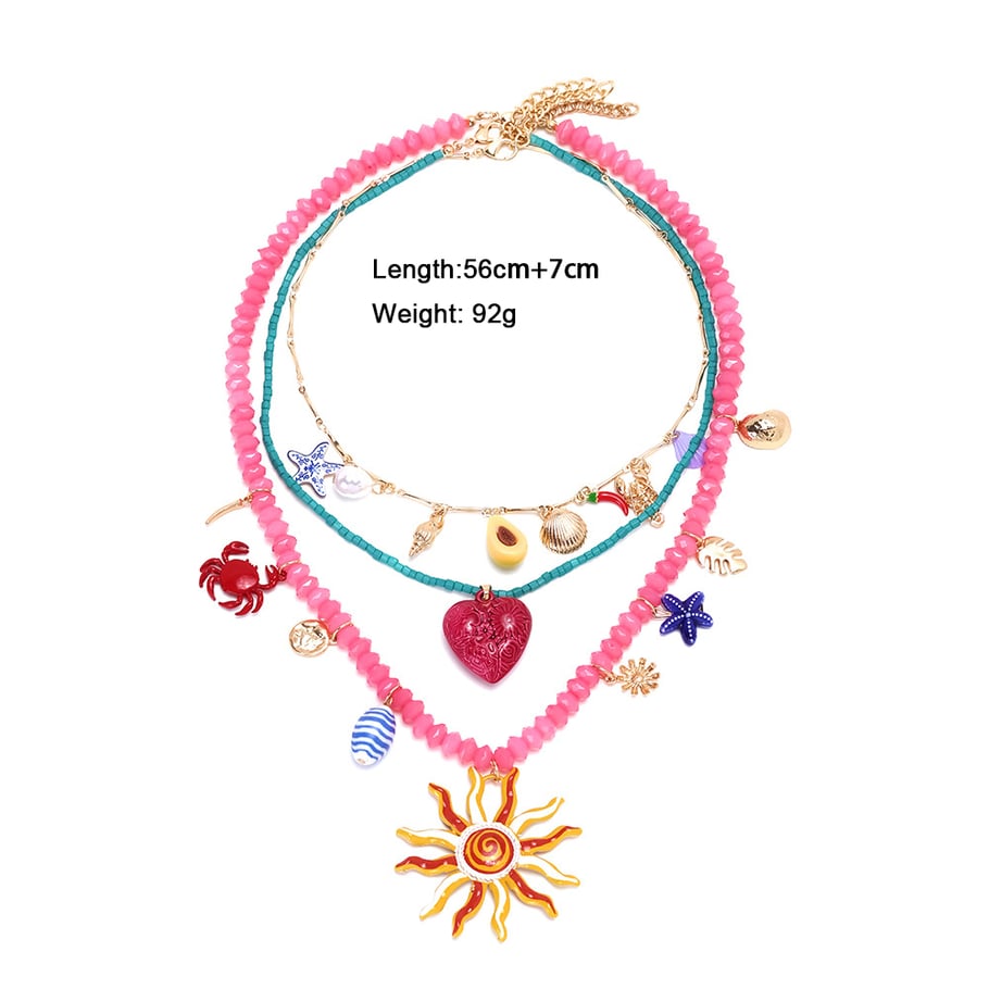 Romantic Vacation Layered Necklaces 