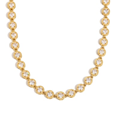 Collane da donna in acciaio inossidabile con gemme della serie Luxury h5 Immagine5