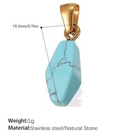 PJ470BEG Turquoise Gold Pendant Picture5