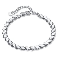 GS1490-Stahlarmband Stahlfarbe 