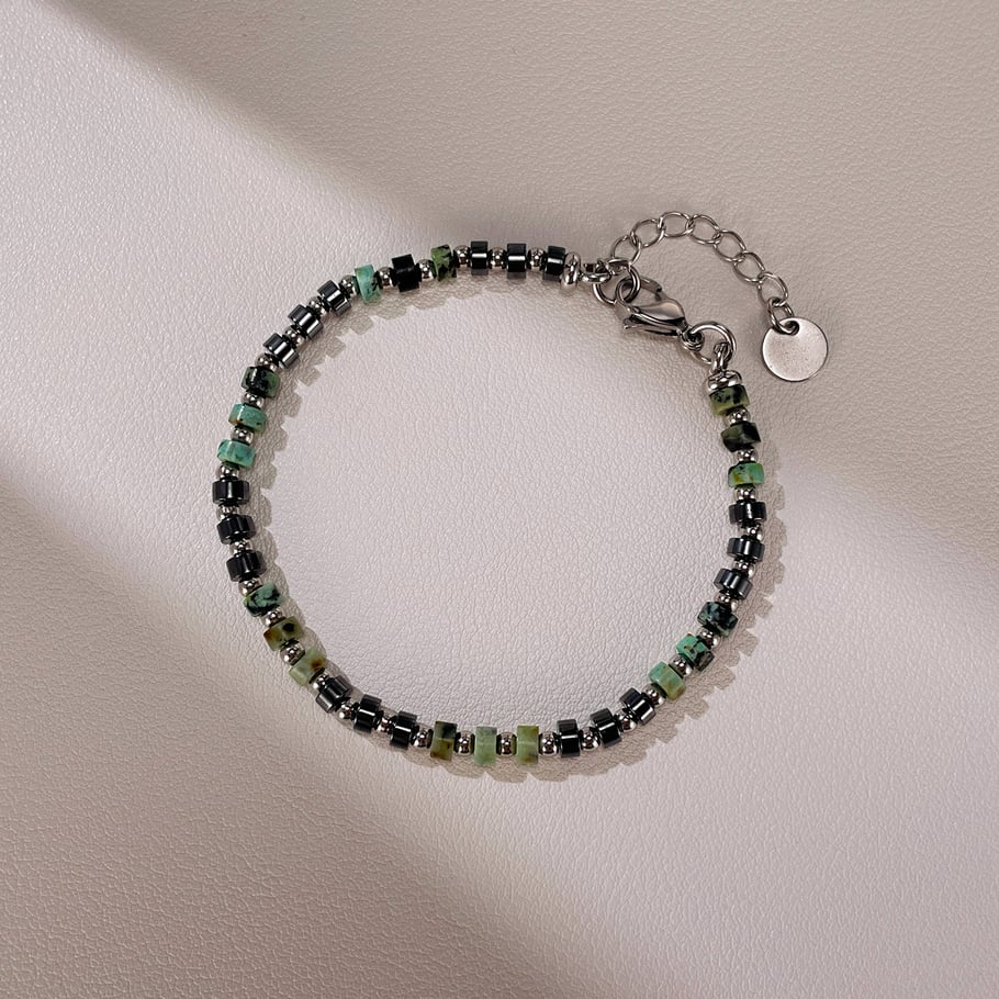 1 Piece Chic Series Beads Stainless Steel Men's Bracelets Picture4