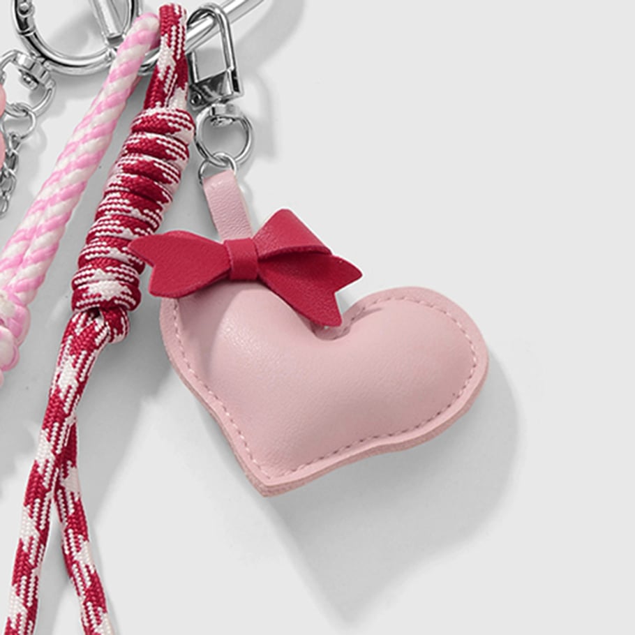 Cute Heart Bag Charms Picture5
