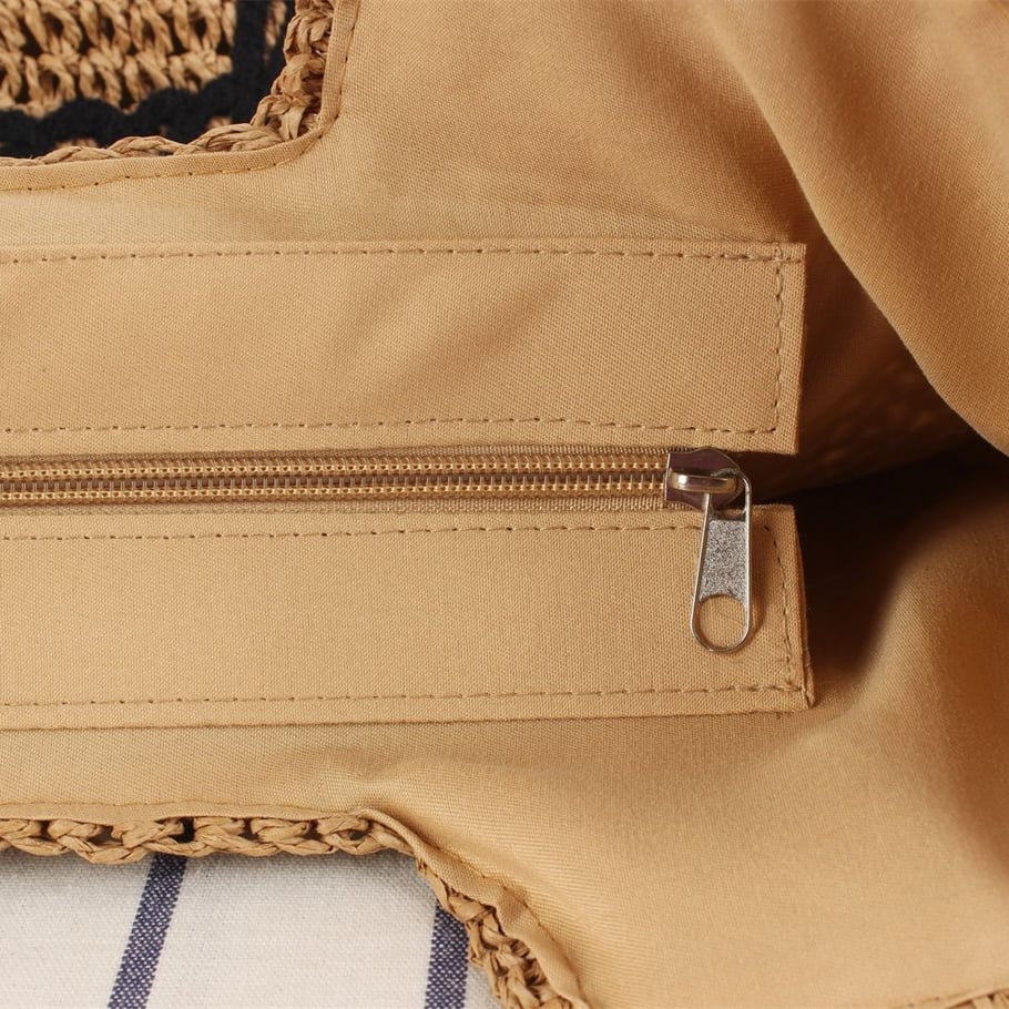 Borse tote intrecciate in stile spiaggia Immagine7