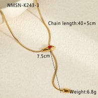 Collier rouge NMSN-K243-3 Image3