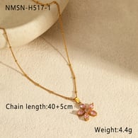 NMSN-H517-1 Rosa Blumenkette 