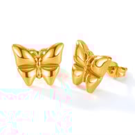 GE942-Orecchini in acciaio oro 