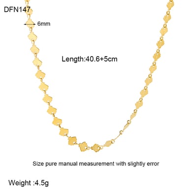 1 Paar Simple Series Daily Turtle Edelstahl Gold Farbe Unisex Halsketten Display Set h5 