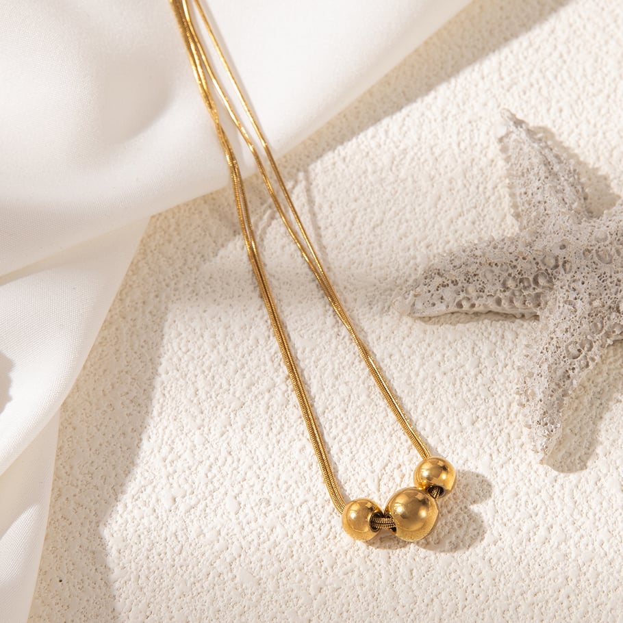 Vacation Series Starfish Stainless Steel Women's Necklaces h5Picture7