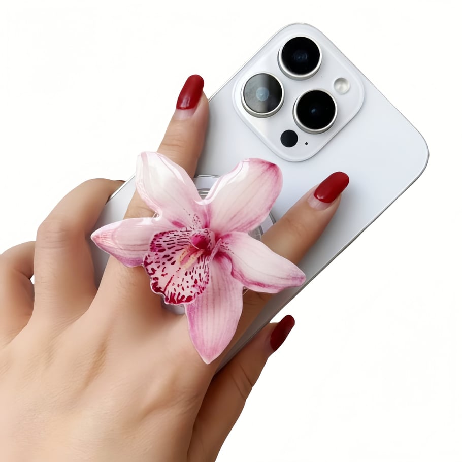 1 Çift Basit Seri Tatlı Çiçek Akrilik Telefon Kılıfları Resim2
