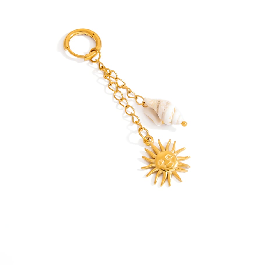 Oceanic Stainless Steel Gold Color Bikini Pendants 