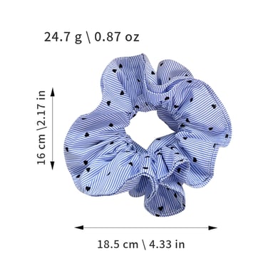 1 Stück Simple Series Elegante Streifen Stoff Damen Scrunchies h5 Bild2