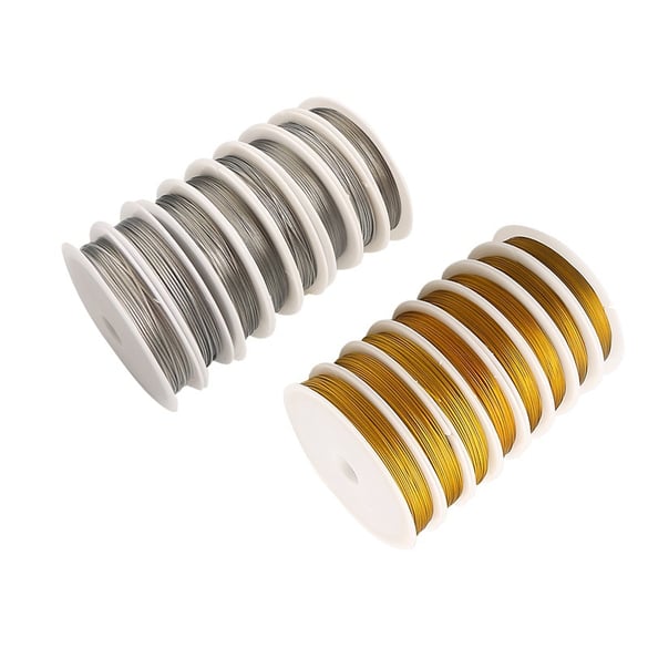 1 rouleau de fil d&#39;acier pour perles de 0,3 à 1 mm