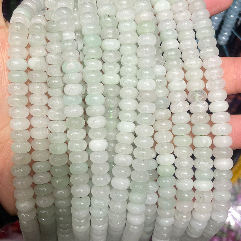1 Strang bunte Schmuckperlen aus Naturstein (Perlengröße: 5 mm x 8 mm) Bild4