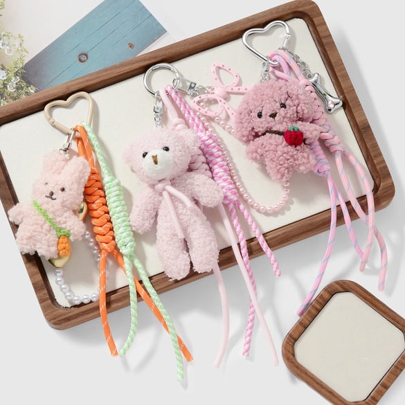 Charms de sac en peluche en forme d&#39;animaux mignons 2
