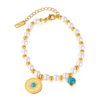 GS1653-Stahlarmband Gold 