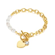【1231】Stahlarmband Gold Bild2