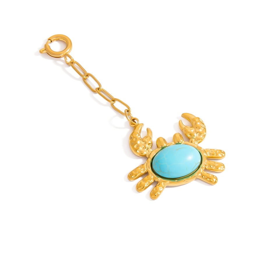 Colgantes de bikini para mujer de acero inoxidable color dorado con diseño de concha de playa Imagen6