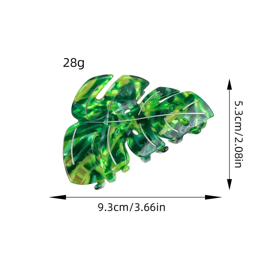 Premium Elegant Leaf Styling Women's Hair Claw Picture5