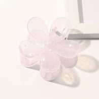 Forcina per capelli in gelatina trasparente - stile fiore viola chiaro 