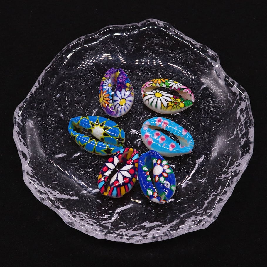 1 Piece Oil-spot Glazing Casual Pattern Conch Women's Pendants Picture4