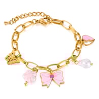 GS1643-Stahlarmband Gold 