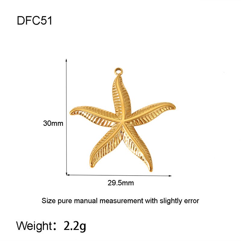 1 Paar einfache Serie Schildkröte Edelstahl Gold Farbe Unisex Anhänger 