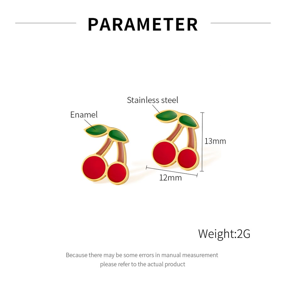 1 Paar Simple Series Daily Plant Edelstahl Goldfarben Damen Ohrstecker Bild2