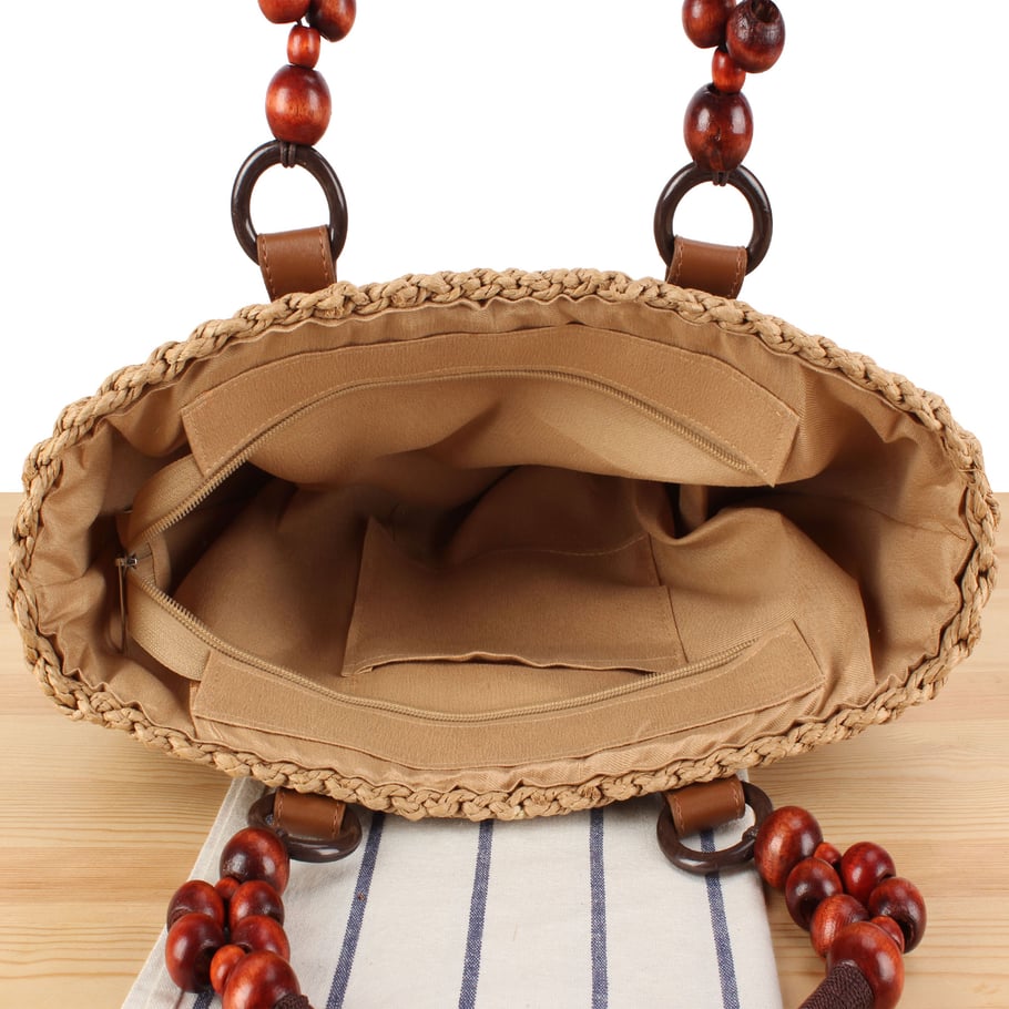 Retro Woven Tote Bags h5Picture4