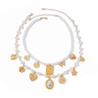 Gold necklace set 6082 