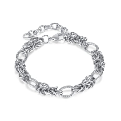 Bracelet chaîne géométrique en acier inoxydable doré pour femme, série simple, 1 pièce h5 
