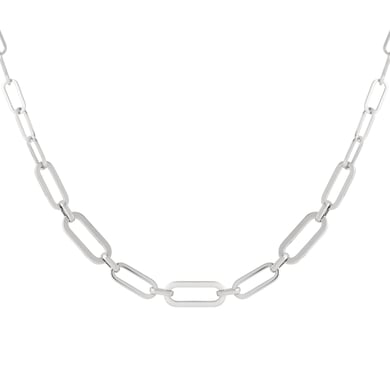 Classic Oblong Twist Stainless Steel Gold Color Women's Chain Necklaces h5 
