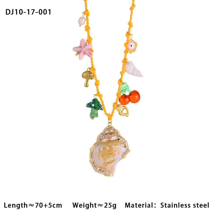Vacation Nature Conch Stainless Steel Gold Color Women's Waist Chains Picture2