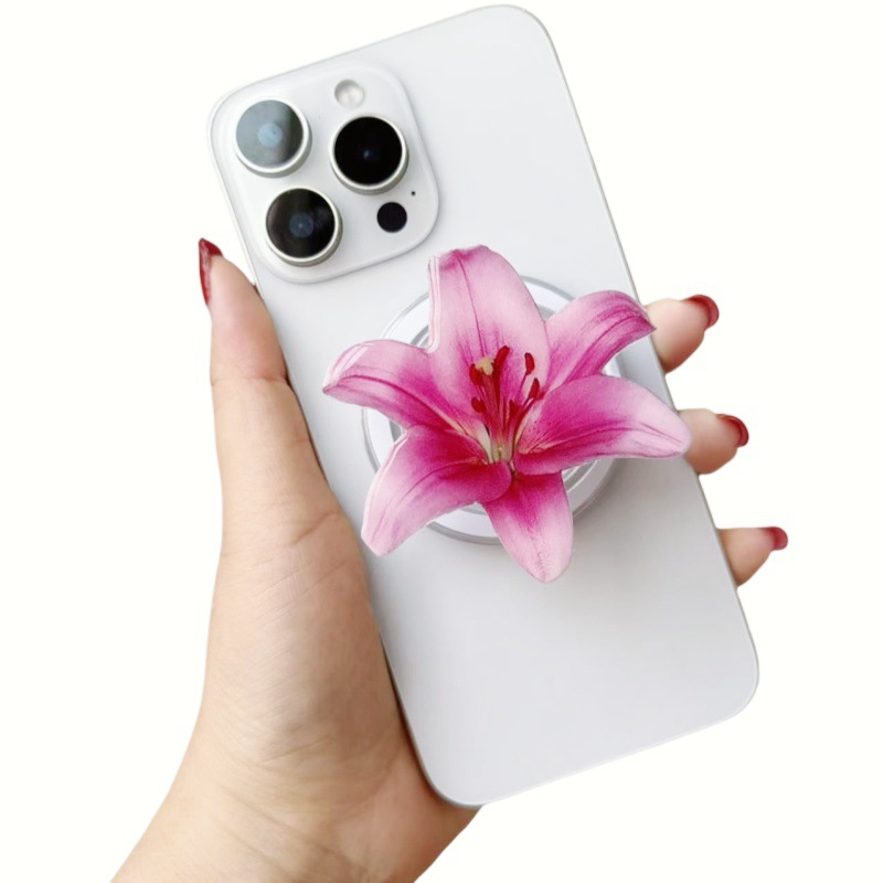 1 Çift Basit Seri Tatlı Çiçek Akrilik Telefon Kılıfları 