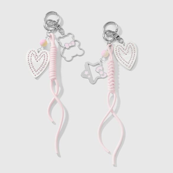 Charms de sac en forme de cœur mignons