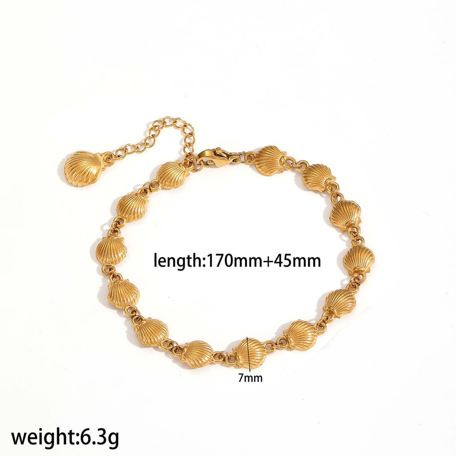 style stainless steel gold color chain bracelets